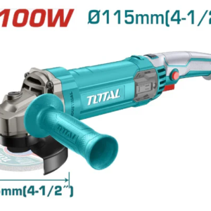 PULIDORA ELECTRICA 4 1/2 1100W LARGA INCLUYE MANGO AUXILIAR INDUSTRIAL TOTAL UTG110125563