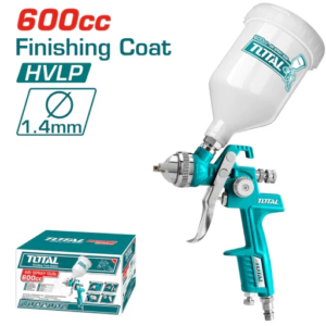 PISTOLA DE PINTAR AEROGRAFO 600CC INDUSTRIAL VASO PLASTICO BAJA PRESIÓN TOTAL TAT10601