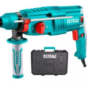 TALADRO ROTOMARTILLO ELECTRICO SDS PLUS 800W 2.5 JOULES INCLUYE (3) BROCAS (2) CINCELES TOTAL UTH308268