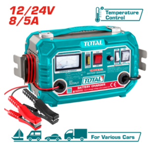 CARGADOR DE BATERIA PARA CARRO 12V-24V 8-5AMP TOTAL UTBC1601