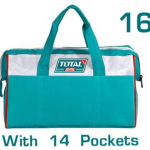 MALETA PORTA HERRAMIENTAS 16" 14 BOLSILLOS TOTAL THT261625