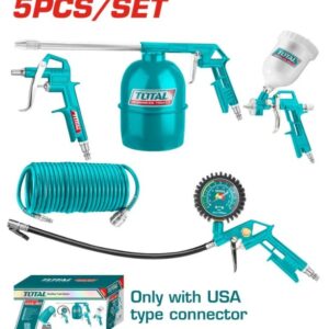 KIT DE HERRAMIENTAS NEUMATICA 5PZ TOTAL TATK053-1