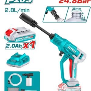 HIDROLAVADORA INALAMBRICA 20V PORTATIL INCLUYE 1 BATERÍA 2.0 AH Y CARGADOR TOTAL UTPWLI20362