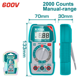 MULTIMETRO DIGITAL AC/DC 600V TOTAL TMT5360011