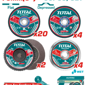 DISCOS ABRASIVOS SURTIDOS PARA MINI PULIDORA 3″ x 30 UNIDADES TOTAL TAC97630